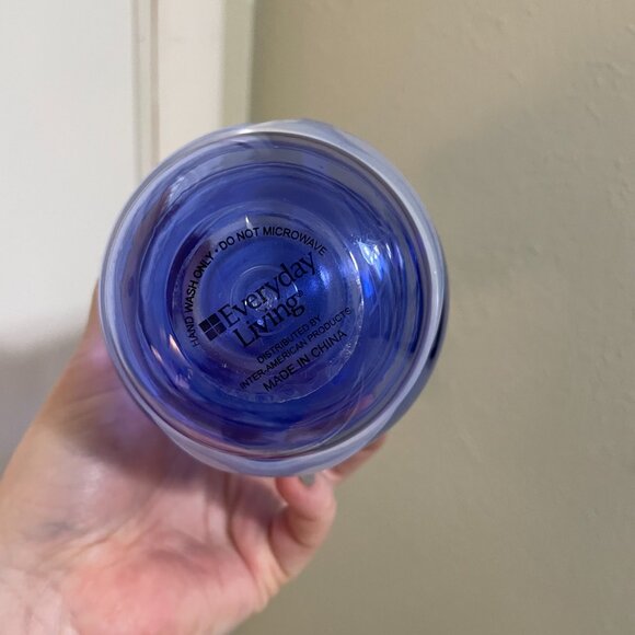 Everyday Living Set of 4 Stemless Cups - Blue NWT MUST BE BUNDLED - Picture 5 of 7